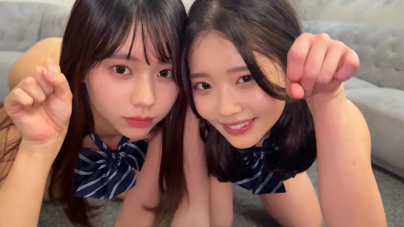 二葉エマと五芭が演じるナンパされた女子校生の制服中出しセックスがエロすぎる