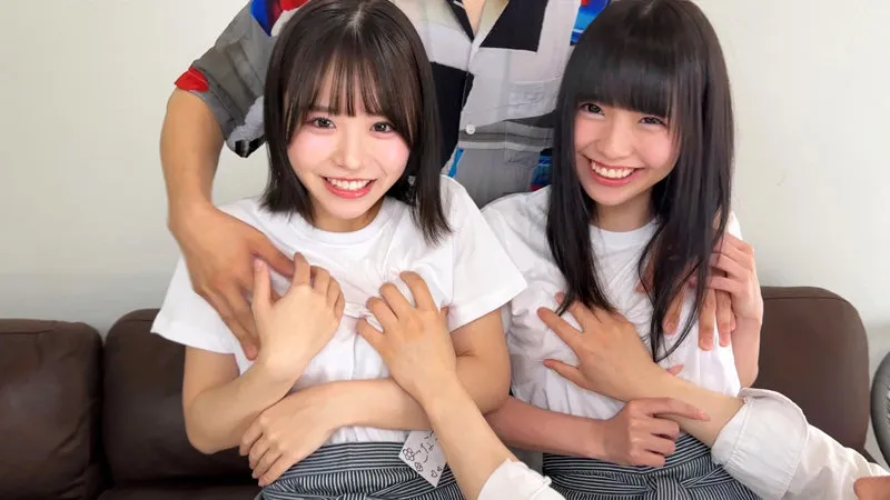 柏木こなつ&雫月心桜が演じる女子大生2人組の中出し4Pセックスがエロすぎる