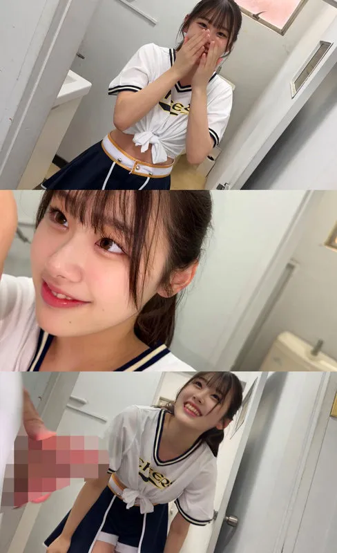 白石なぎさが演じるポニテ美少女のトイレ中出しSEXがエロすぎる