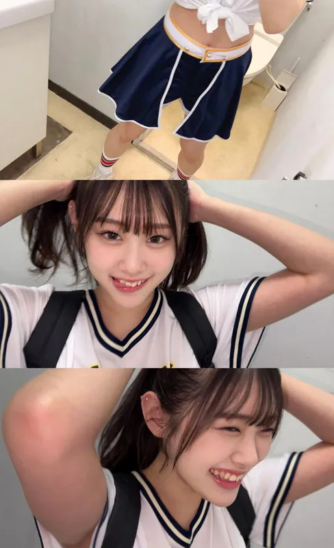 白石なぎさが演じるポニテ美少女のトイレ中出しSEXがエロすぎる